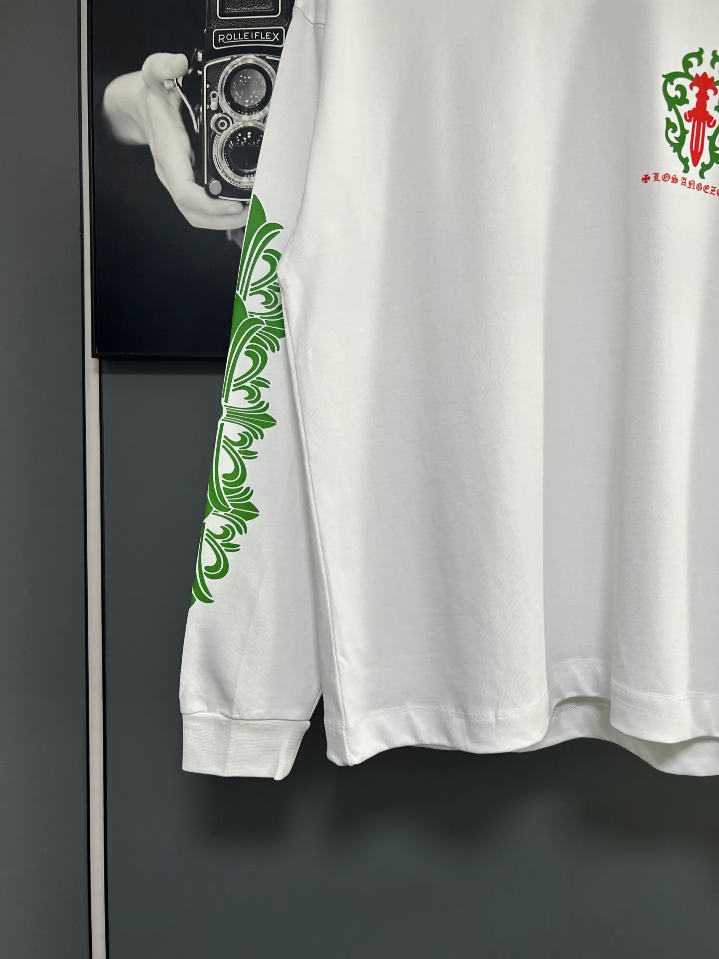 P230 2026 new (exclusive) Chrome Hearts autumn and winter limited edition heavyweight high-weight long-sleeved T-shirt, customized Dreamweaver Yayun ribbed cotton designer concept style Fabric: Heavy 380g Size: S M L XL Color: White
